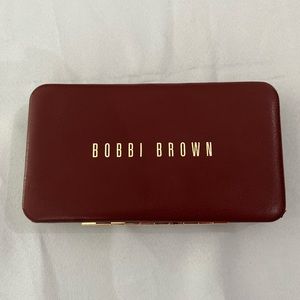 BOBBI BROWN maroon brush makeup case